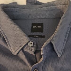 Hugo Boss Blue Casual Button Down Shirt